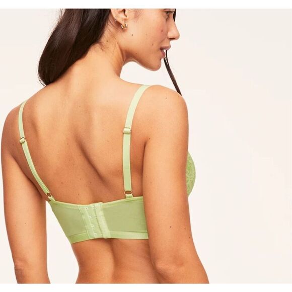 NWT ADORE ME BRA Diara Contour Bright Daiquiri Green Lace 36DD Underwire - Picture 2 of 5